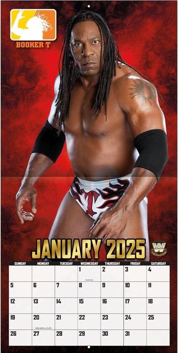 Actual product image WWE - Legends - 30.5 x 30.5 cm wall calendar 2025 (30.5 x 30.5 cm, French, Italian, Spanish, German, English)
