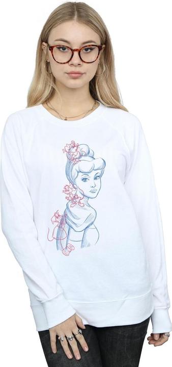 Actual product image Disney Womens/Ladies Cinderella Mouse Sketch Sweatshirt (L)