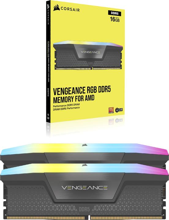 Produktbild Corsair Vengeance RGB (2 x 16GB, 6400 MHz, DDR5-RAM, DIMM)
