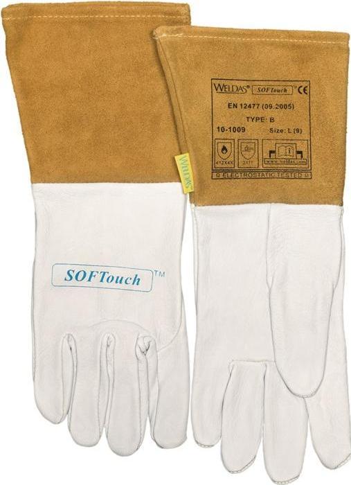 Produktbild Weldas Schweisserhandschuhe Grösse XXL (10,5) natur/orange EN 388, EN 12477, EN 1149-2 (10.5)