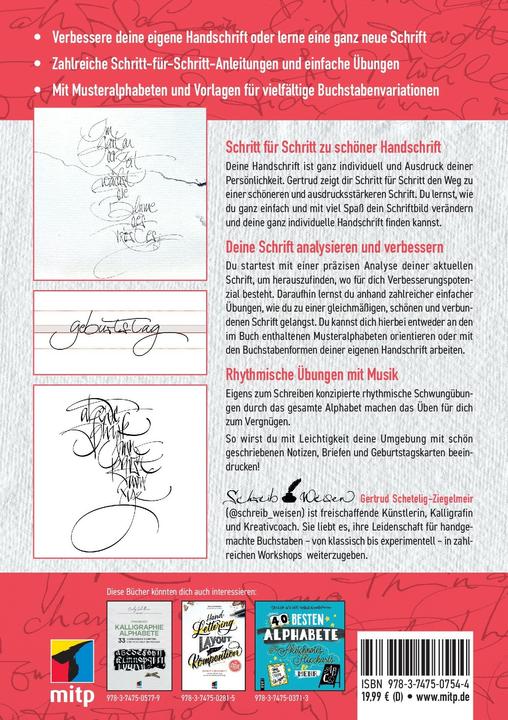 Nährwerte und Zutaten Schönere Handschrift - leicht gemacht (Deutsch, Gertrud Schetelig-Ziegelmeir, 2024)