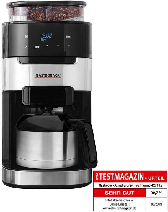 Actual product image Gastroback Grind & Brew Pro Thermo 42711 S