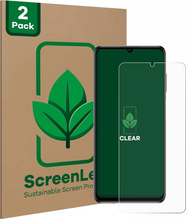 Productafbeelding ScreenLeaf Schutzfolie nachhaltiger Displayschutz Display Schutz Folie Klar Transparent (2 Stuk, ZTE Blade V40s)