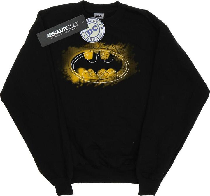 Actual product image Boys Batman Spray Logo Sweatshirt (116)