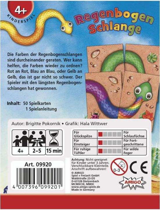 Actual product image Amigo Rainbow Serpent (German)