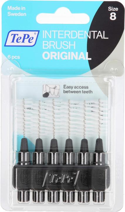 Produktbild TePe Interdental Brush 1.5mm schwarz (6 x, 1.50 mm)