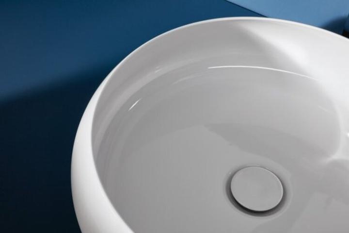 Actual product image Bette BetteCraft Countertop wash basin round, 450 x 450 mm, A241, without tap hole, without overflow (450 mm, 450 mm)