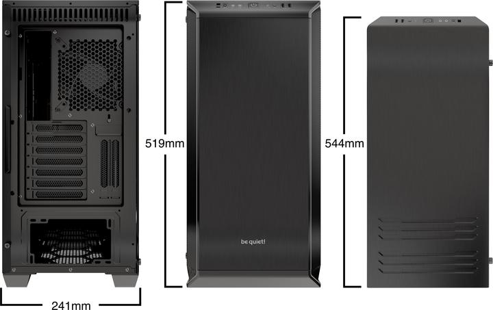 Actual product image be quiet! Dark Base 700 (ATX, mATX, Mini-ITX, E-ATX)