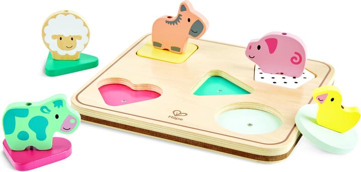 Image du produit Hape Puzzle de bruits d'animaux Tom (6 pièces)
