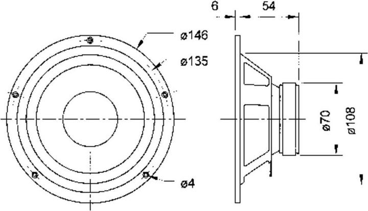 Image du produit Visaton Haut-parleur médium-grave hi-fi W 130 S, 8 ohms