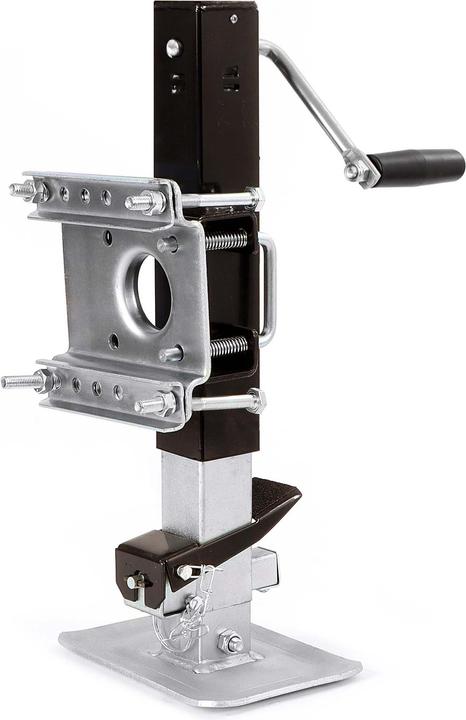 Produktbild Wiltec Stützfuss 900kg Kurbel seitlich Schwenkhalterung Abstellstütze Anhänger