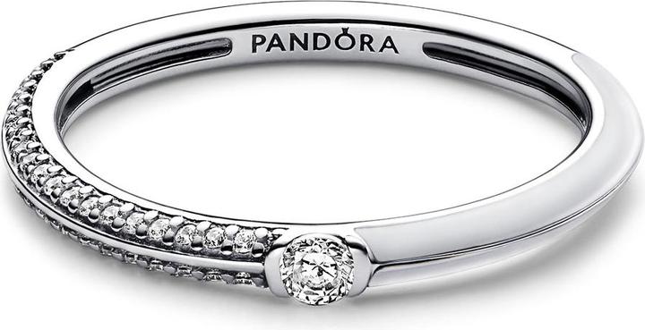 Image du produit Pandora ME Pavé & Anneau double blanc (64, Argent 925)