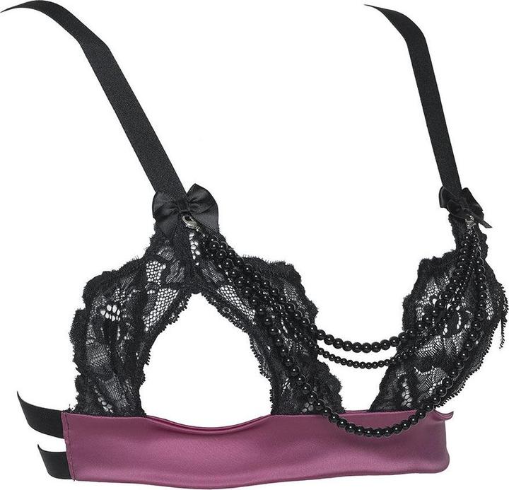 Produktbild Les Jupons de Tess Swarovski pearls open bra (XXL)