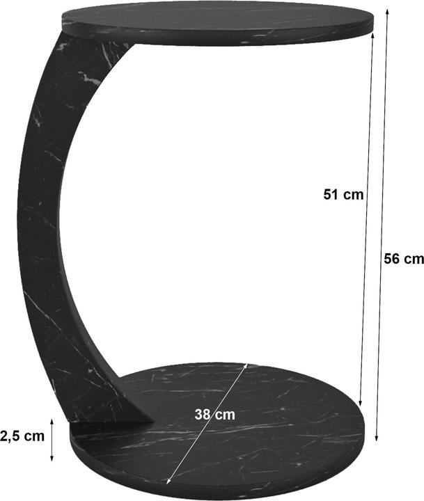 Actual product image En.Casa Holeby (38 x 38 x 56 cm)