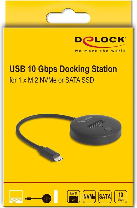 Immagine prodotto Delock Docking station M.2 per SSD M.2 NVMe / SATA con USB 10