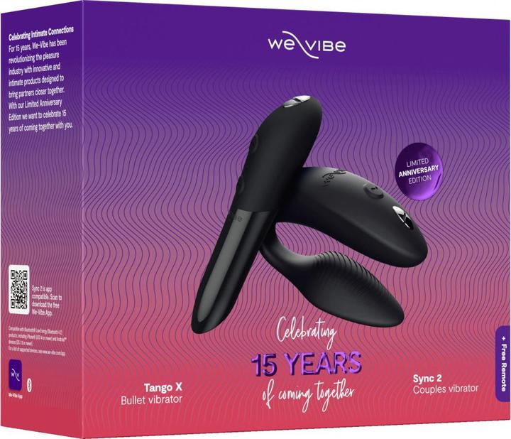 Produktbild We-Vibe Toy-Set „15th Anniversary Collection“ mit Sync 2 und Tango X