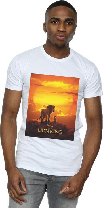 Actual product image Disney Mens The Lion King Movie Sunset Poster T-Shirt (L)