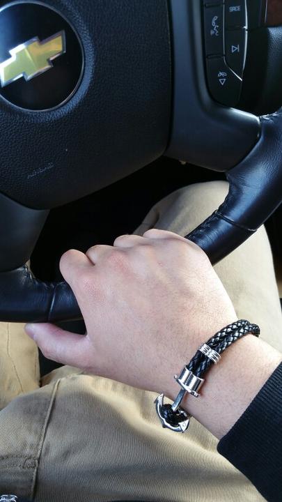 Image du produit PhoneLook Bracelet ancre corde cuir (Tissu)