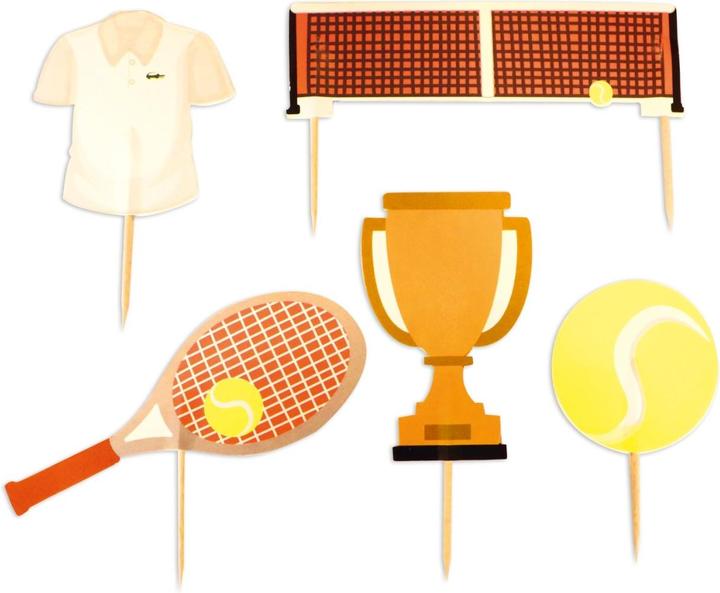 Produktbild ScrapCooking 5er Set Kuchendekoration Tennis Motive (1 x)