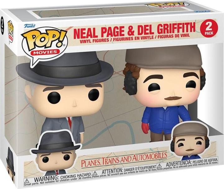 Actual product image Funko A Ticket for Two POP! movies vinyl figures 2-pack Neal Page & Del Griffith 9 cm