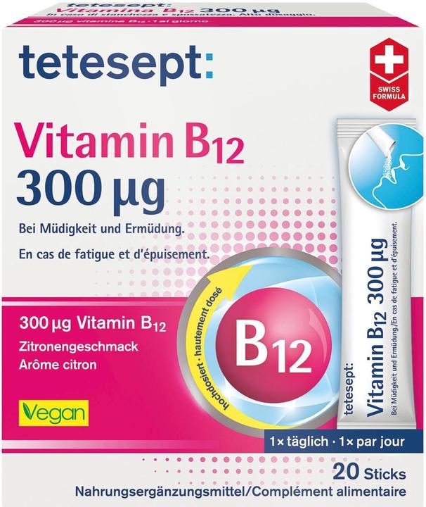 Tetesept Vitamin B12 (12 Stück, Pulver, 70 g)