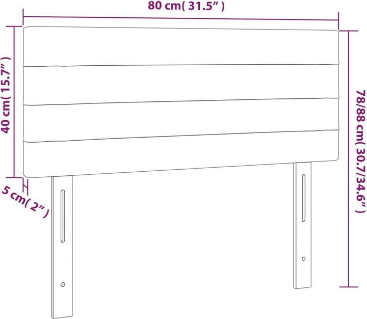 Produktbild VidaXL Daria (80 x 5 x 88 cm)