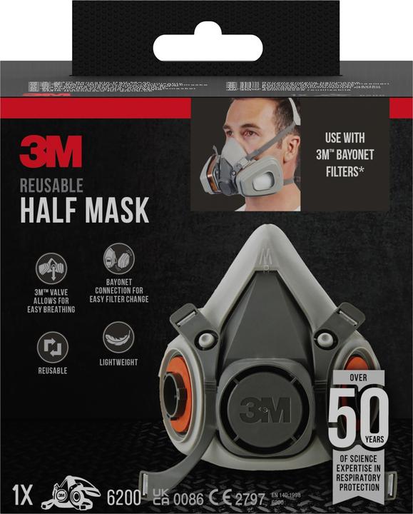3M Atemschutz Halbmaske (1 x)