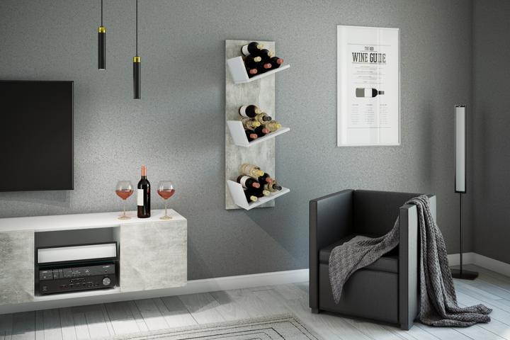 Actual product image VCM Wood bottles wall wine rack Vinosi (33 x 26 x 106 cm)
