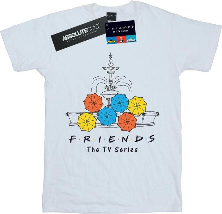 Friends Fountain And Umbrellas TShirt (L)