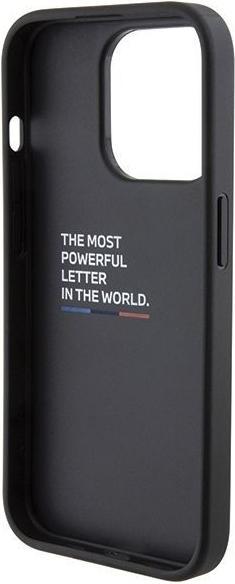 Produktbild BMW BMHCP15L22NSTB iPhone 15 Pro 6.1" czarny/black Stamped Tricolor Stripe (Apple iPhone 15 Pro)