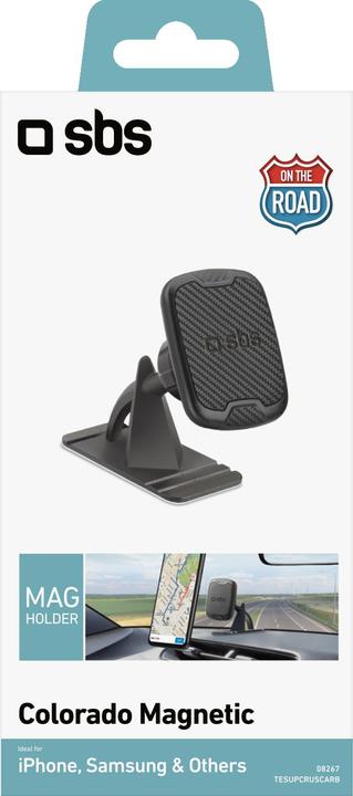 Immagine prodotto SBS Supporto universale per auto con pellicola adesiva e magnetico nero