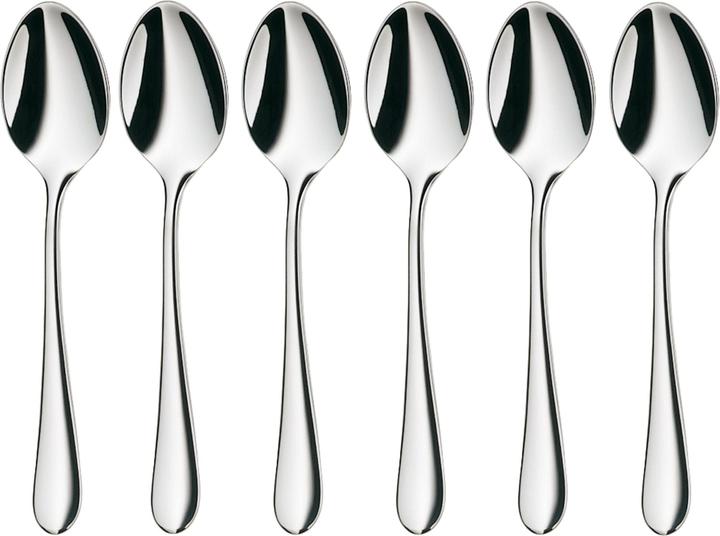 WMF Espressolöffel Set 6tlg 10,8cm Merit Edelstahl poliert kratzbeständig (6 Stück, Löffel)