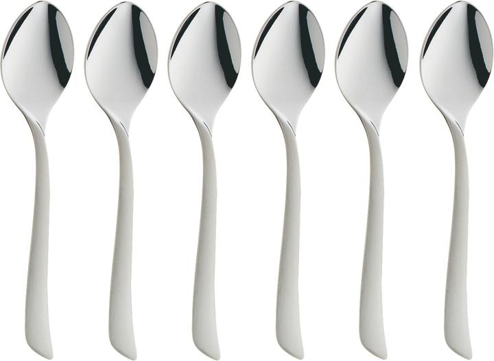 Espressolepel Set 6st 10,8cm Virginia Roestvrij Staal Gedeeltelijk Mat Krasbestendig (6 Stuk, Lepel)