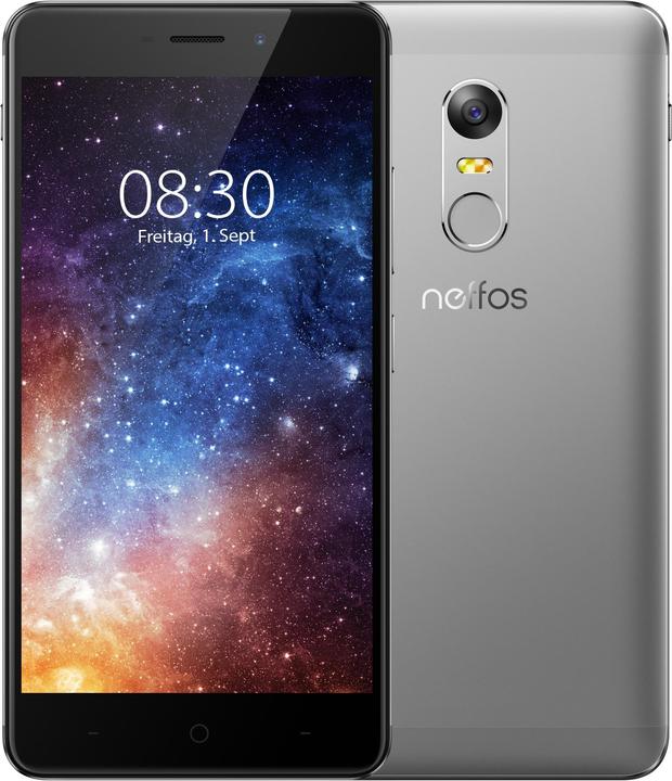 TP-Link Neffos X1 (16 GB, Cloudy Grey, 5", Hybrid Dual SIM, 13 Mpx, 4G)