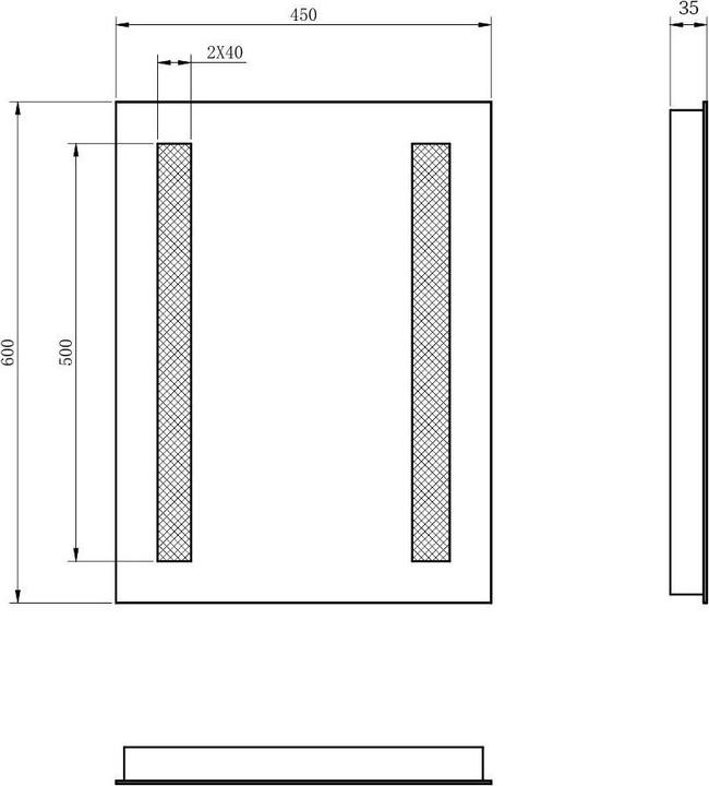 Immagine prodotto SONNI specchio da bagno Specchio LED (inclinato) bianco cool IP44 a risparmio energetico