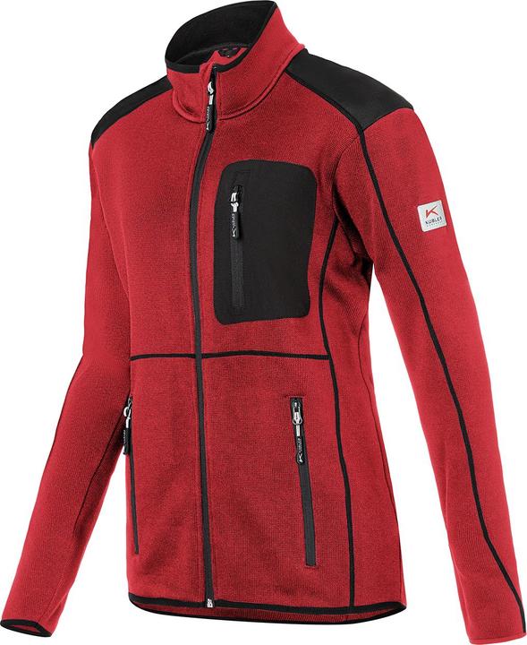 Produktbild Kübler Strickjacke Damen mittelrot/schwarz Form 1444 Grösse XS (XS)