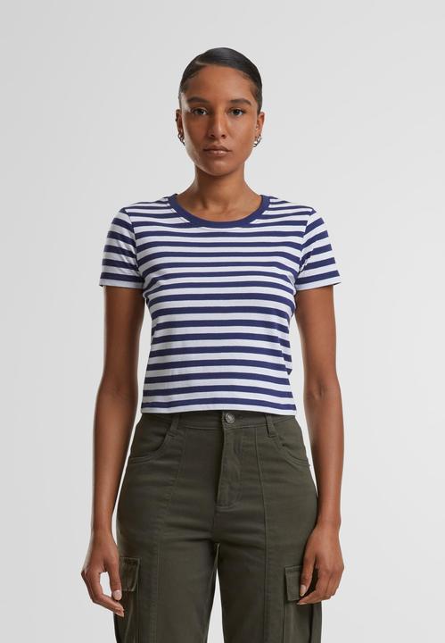 Actual product image Urban Classics Ladies Short Striped Tee - 142651 (L)