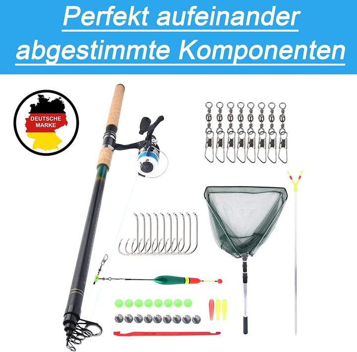 Actual product image Q-Tac Fishing set carp (Telescope, Fishing set, 300 cm)