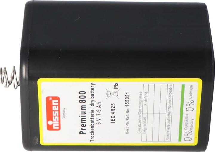 Image du produit Nissen Pile Premium 800 4R25 sans mercure ni cadmium (1 pcs, 4R25, 9000 mAh)