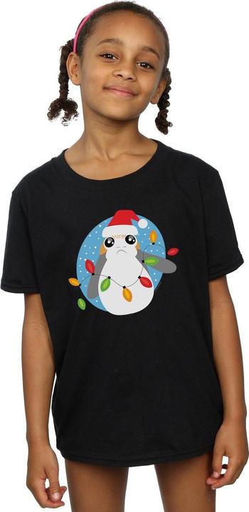 Immagine prodotto Star Wars The Last Jedi Porg Christmas Lights Maglietta Ragazze (152, 158)