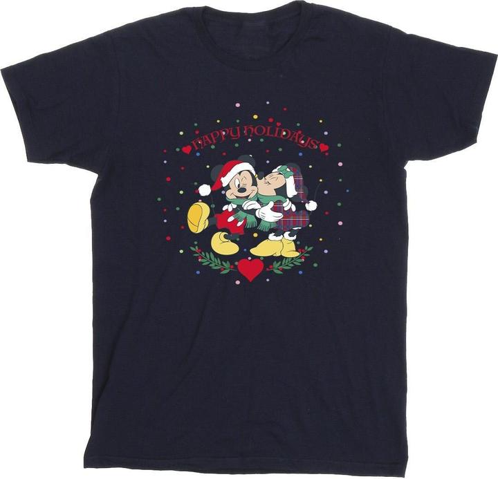 Actual product image Disney Boys Mickey Mouse Mickey Minnie Christmas T-Shirt (128)