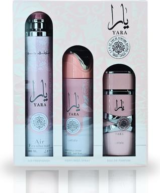 Actual product image Lattafa Perfumes Lattafa Yara 3-Piece Gift Set - Eau De Parfum (Eau de parfum, 300 ml)