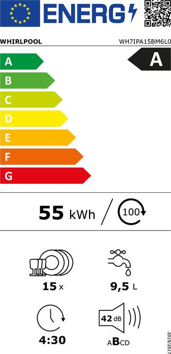 Etichetta energetica Whirlpool WH7IPA15BM6L0