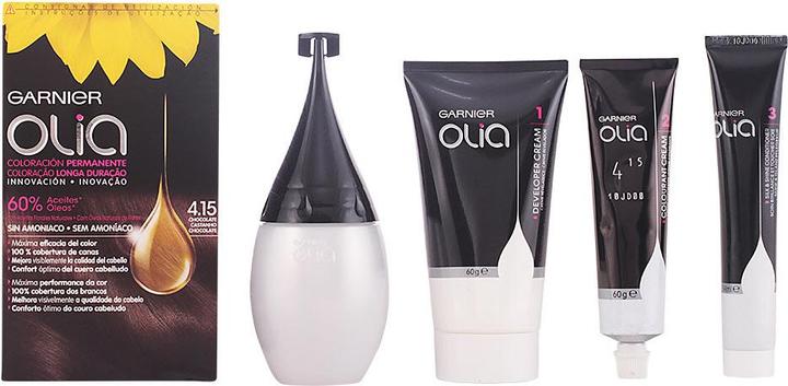 Produktbild Garnier OLIA Coloración Permanente #4,15 Chocolate 4 pz (4,15 Chocolate)