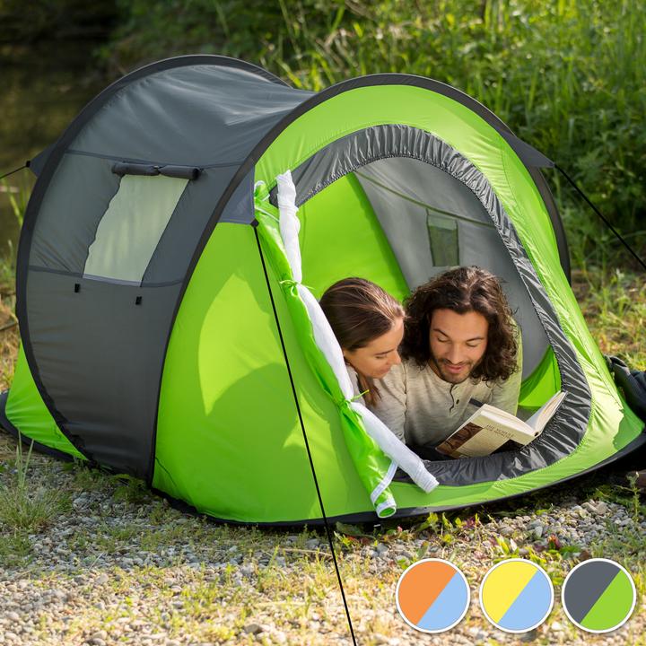 Produktbild tectake Pop-Up Wurfzelt (Wurfzelt, 1.50 kg, 2 Personen)