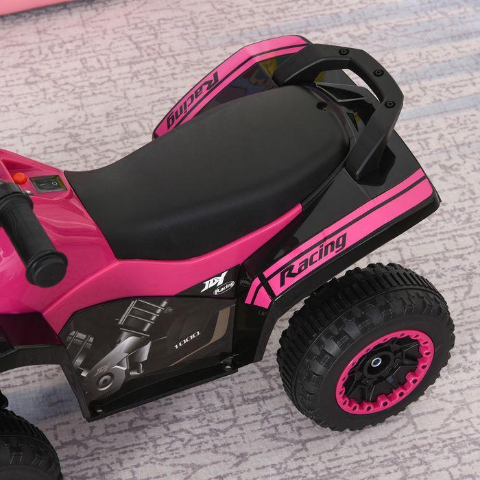 Image du produit Swisshandel24 voiture à pédales voiture à pédales pour enfants 18-36 mois lumière musique plastique acier rose