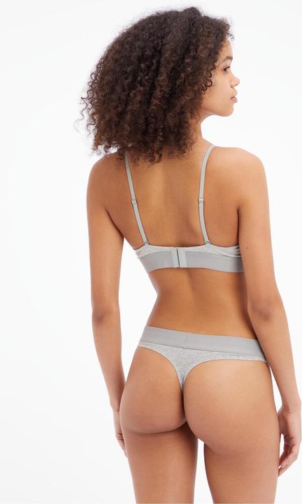 Produktbild Calvin Klein Damen Thong Tangahöschen, Grey Heather, S (S)