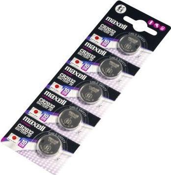 Actual product image Maxell Electronics CR2032 (5 pcs., CR2032, 220 mAh)