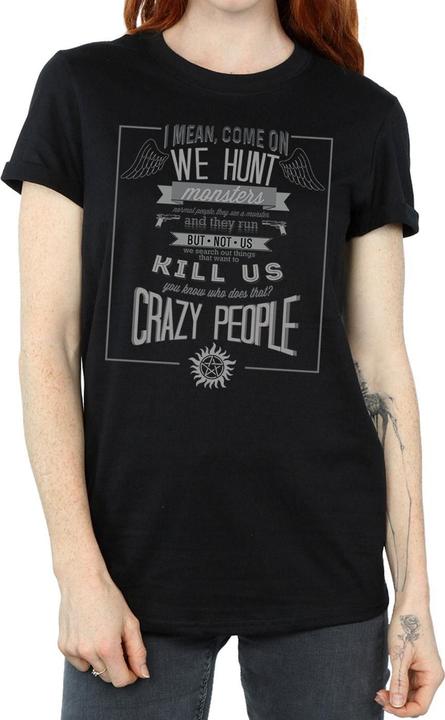 Immagine prodotto Supernatural Crazy People Maglietta Ampia Donna (3XL)