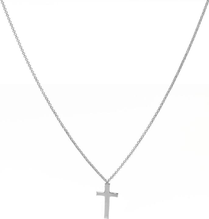 Amen Pray & Love Cross Halskette (925er Silber, 44 cm)